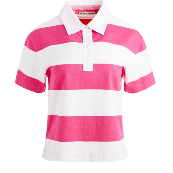 Alice and Olivia boxy polo tee, size L.  Worn once and laundered. - Picture 10 of 10